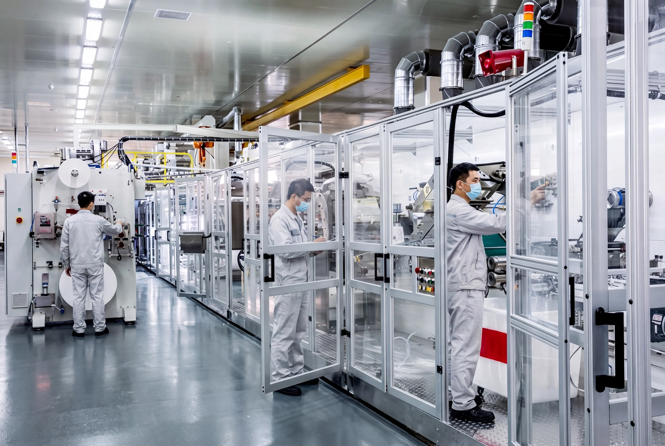 Global machinery maintenance and service center supporting hygiene production lines