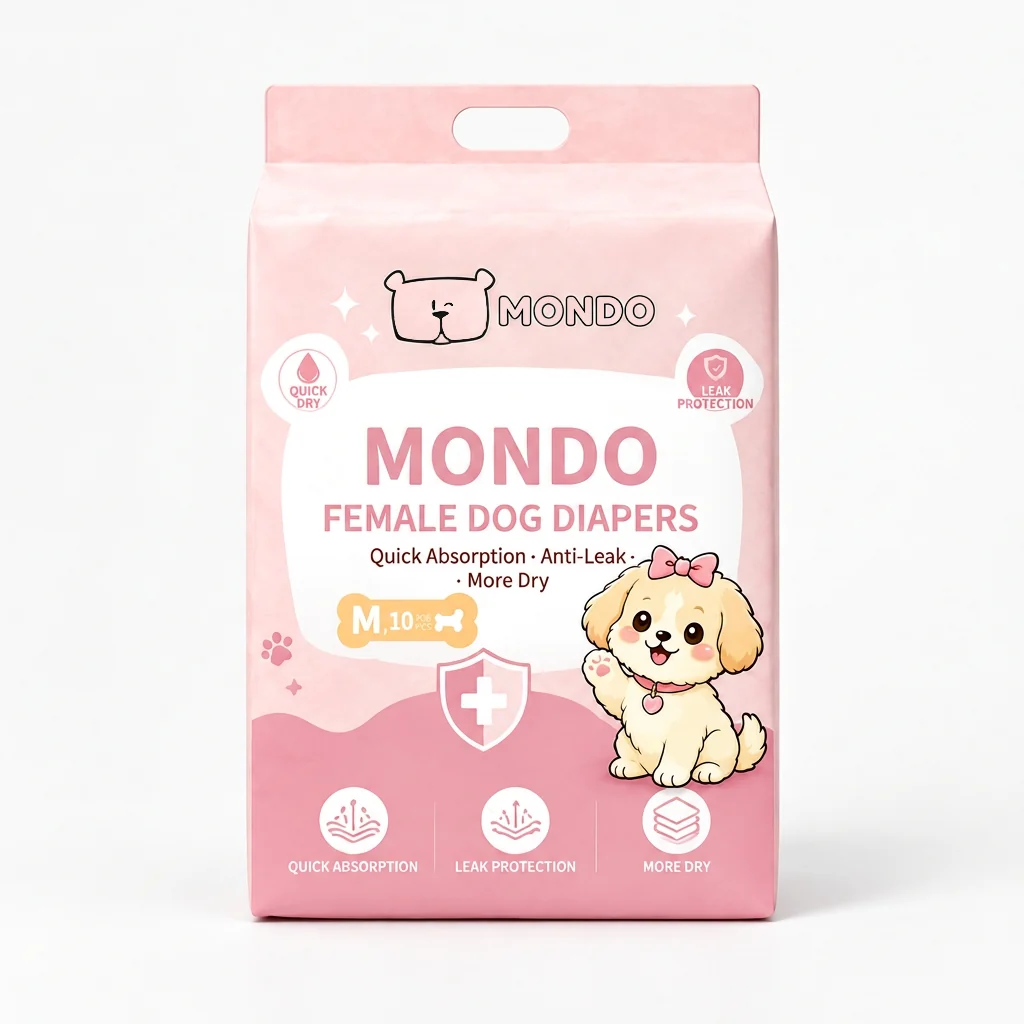 MONDO Female Dog Diapers - M 10 pcs