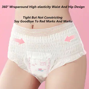 Women's Overnight Menstrual Pants - L, 6 Pieces view 4