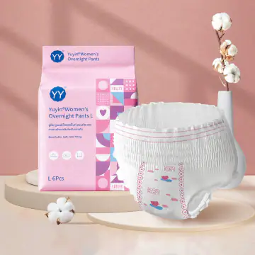 Women's Overnight Menstrual Pants - L, 6 Pieces view 1
