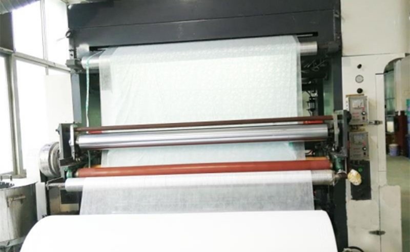 Breathable film laminated nonwoven production line at Goooing manufacturing facilities