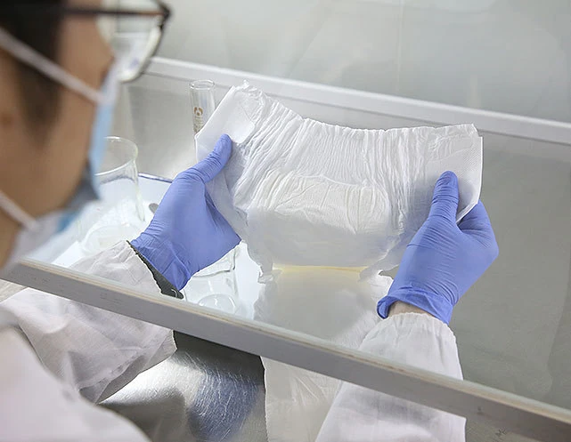 Finished hygiene product inspection