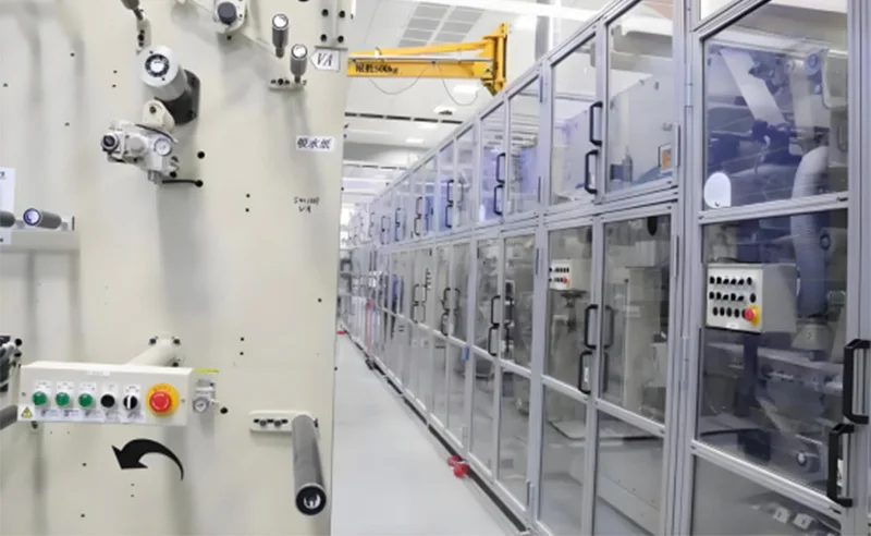 Automated hygiene product converting line for diaper and sanitary product manufacturing