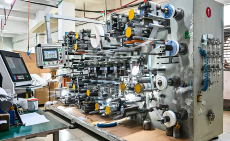 Velcro side tape production line for disposable hygiene products