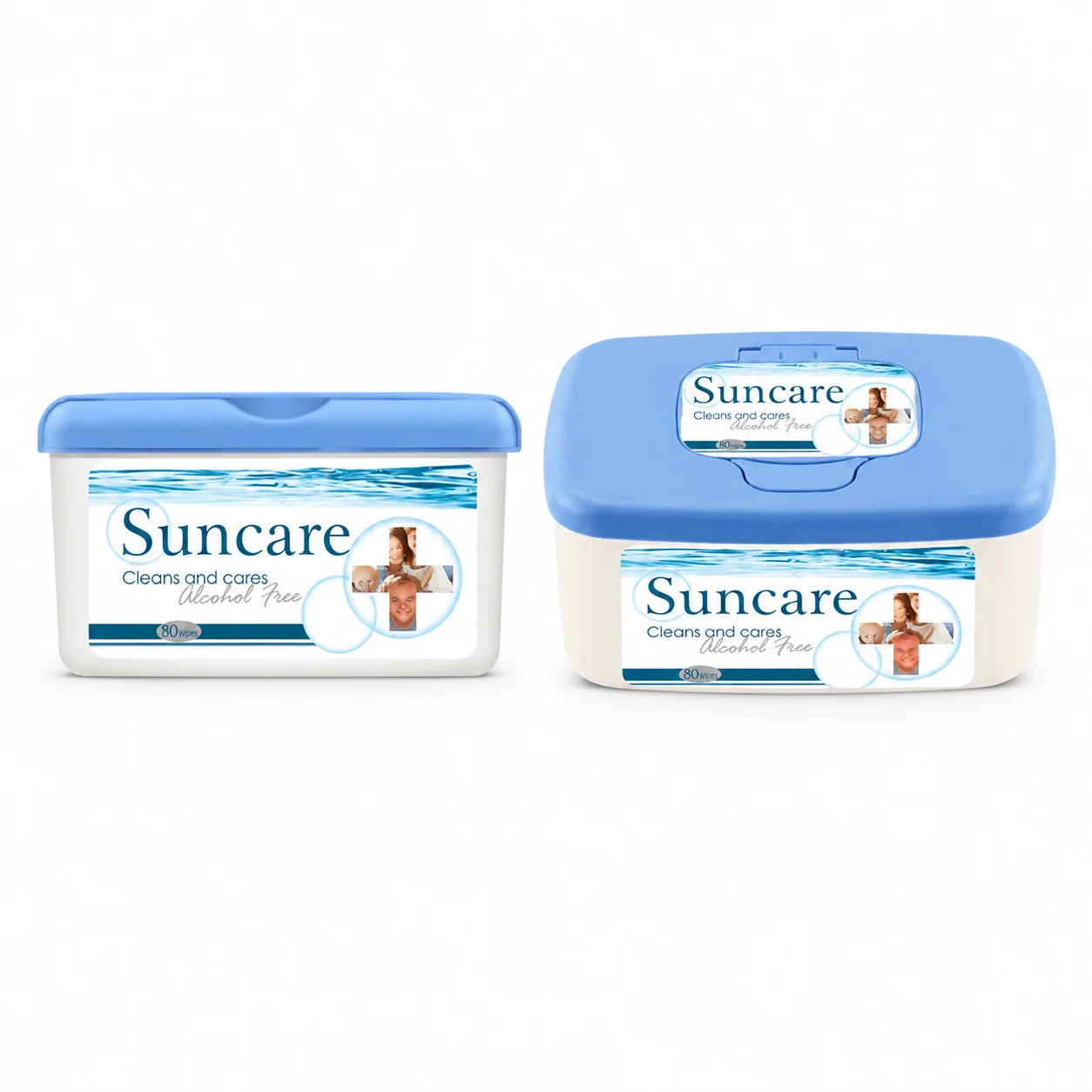 Suncare Alcohol-Free Wet Wipes - 80 pcs
