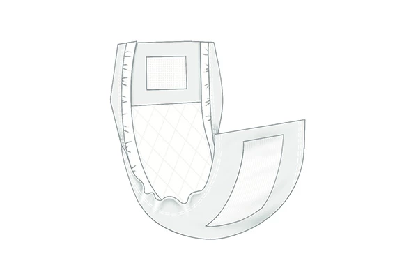 Adjustable fastening zones on disposable dog diapers